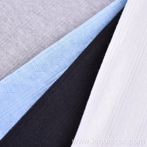 Polyester Rayon Nylon Knit Jacquard Rib Fabric